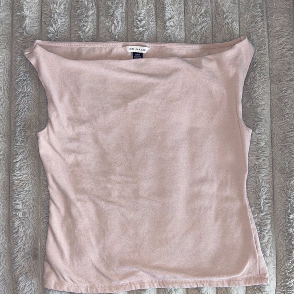American Eagle Outfitters Light Pink Sleeveless Boatneck Tank Size M